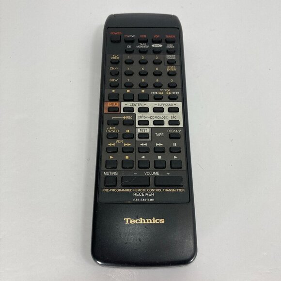 OEM Technics Receiver RAK-SA614MH Remote Control for SA-GX770 - TESTED - Picture 1 of 8